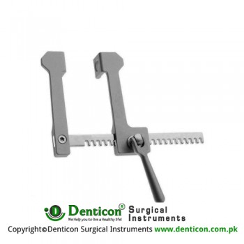 Finochietto-Infant Rib Spreader For Babies Aluminium, Size of Lateral Blades - Spread 15 x 15 mm - 75 mm